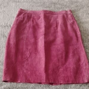 Gitano Vintage Mauve Burgundy Pencil Skirt